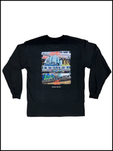 Load image into Gallery viewer, "unlock the city" chicago t-shirt ecommerce back (long sleeve)