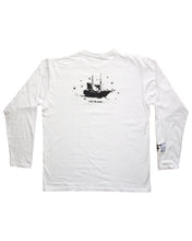 Carica l'immagine nel visualizzatore di Gallery, "Pirates" maglietta a maniche lunghe bianca