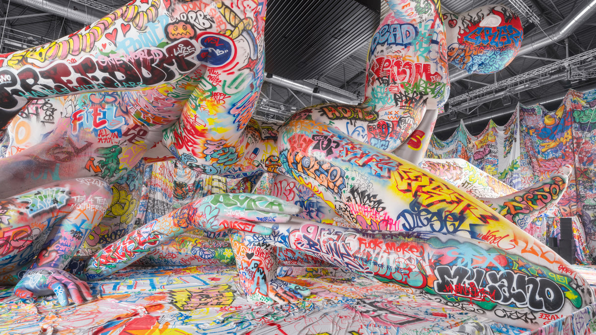 DIESEL FW 25\26 GRAFFITI SCENOGRAFIA, BIGGEST GRAFFITI INSTALLATION, GRAFFITI MILANO