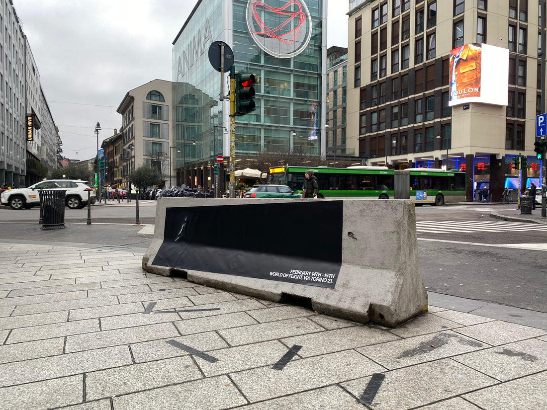 Intervento di guerrilla marketing realizzato da Graffiti Milano per Jordan a Milano